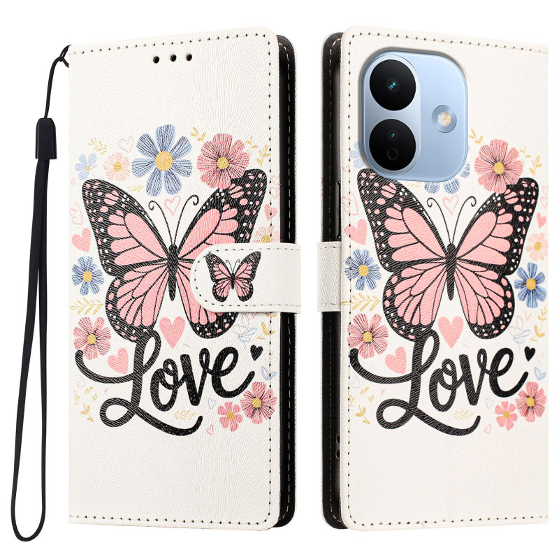 Xiaomi Redmi Note 17 Pro 5G Pink Butterfly Case
