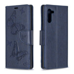 Samsung Galaxy Note 10 Case Butterflies and Oblique Flap