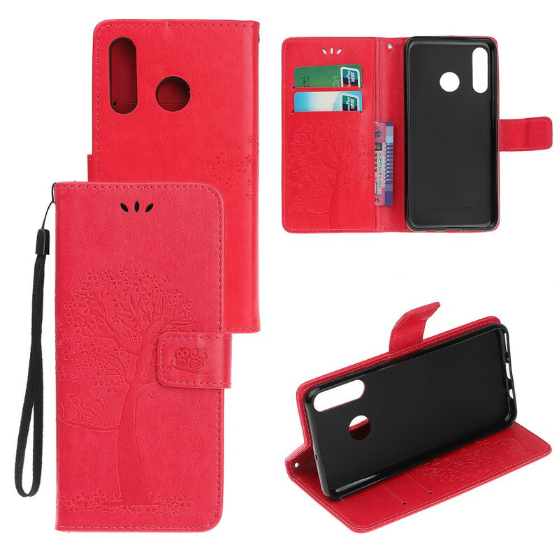 Case Huawei P Smart Plus 2019 Tree and Owl Strap