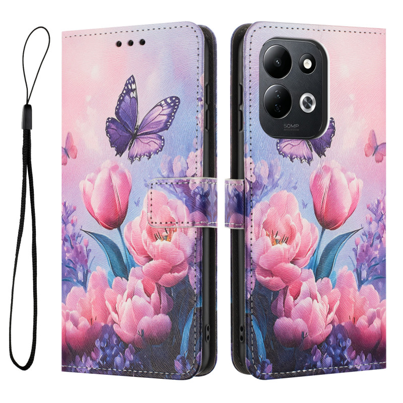 Xiaomi Redmi 17 5G / 4G Case – Tulips and Butterfly