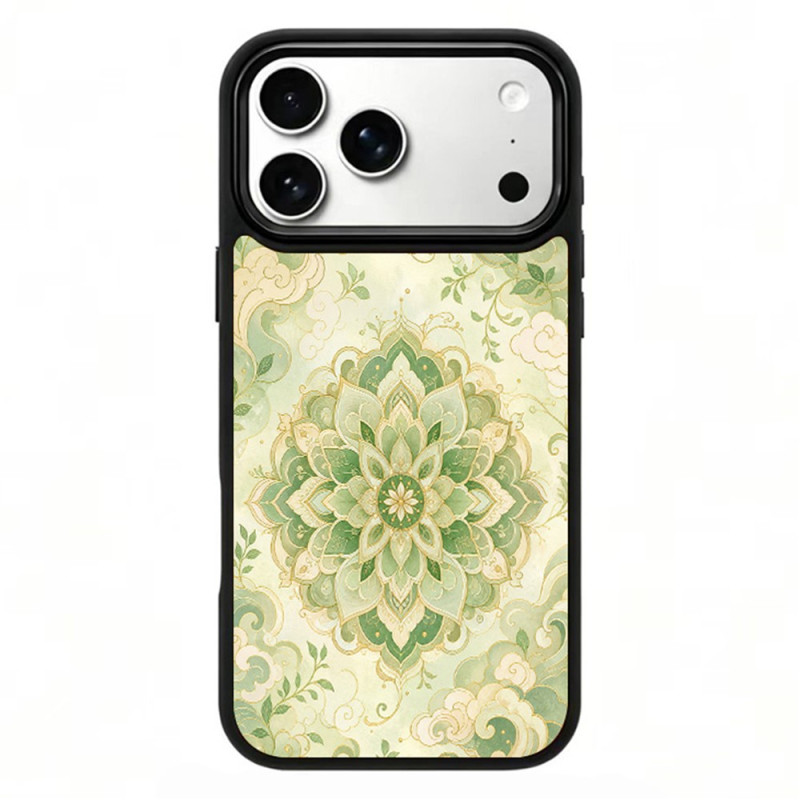 Magnetic iPhone 18 Pro / 17 Pro Case – Wood Art Floral Design