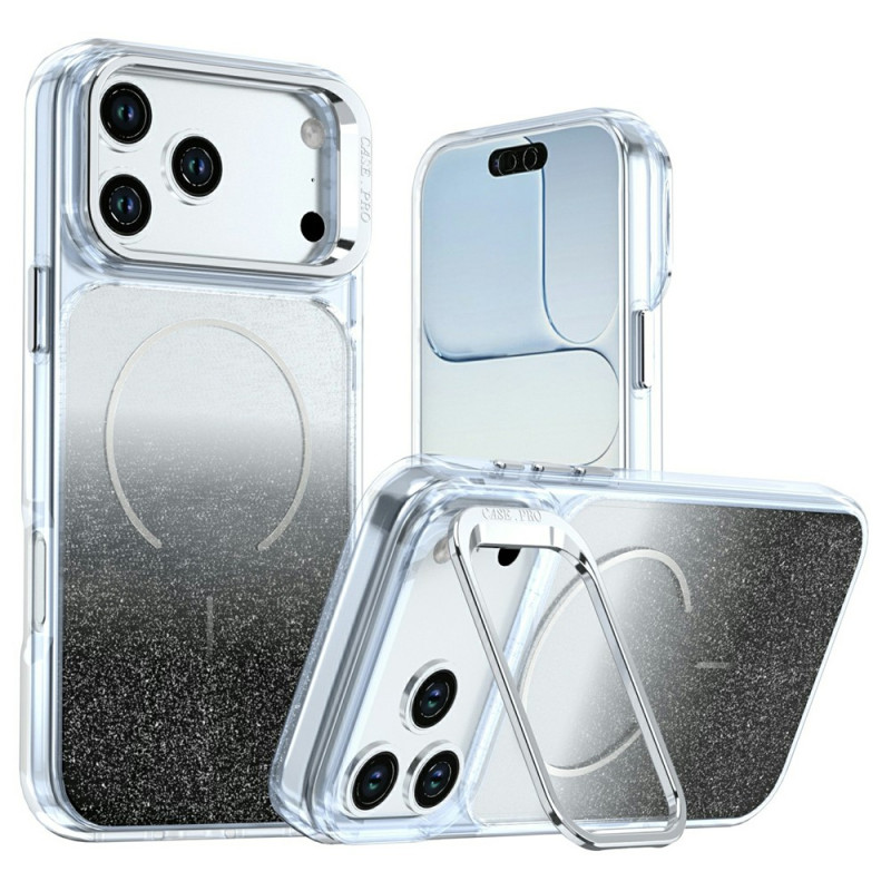 iPhone 18 Pro / 17 Pro Case with Magnetic Holder, Gradient Colour and Glitter
