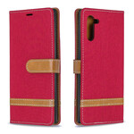 Samsung Galaxy Note 10 Fabric and Leather Effect Case with Strap