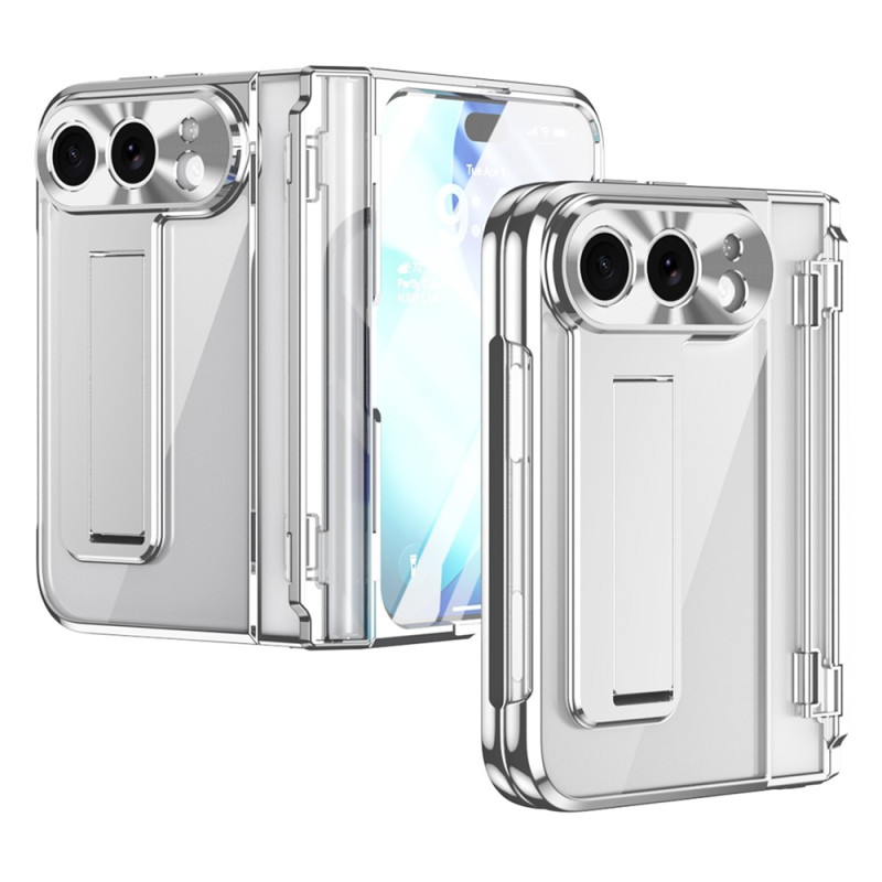 Transparent iPhone Duo Case with Stand and Screen Protector