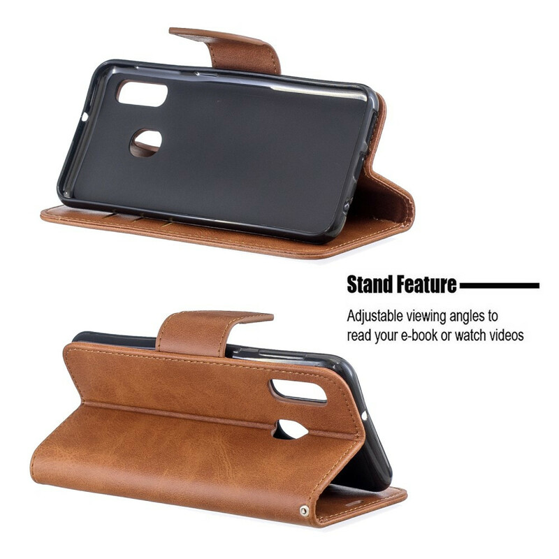 Samsung Galaxy A20e Case Smooth Oblique Flap Samsung Galaxy A20e Case Smooth Oblique Flap