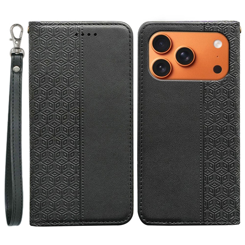 iPhone 18 Pro / 17 Pro Case – Checked Pattern with Strap