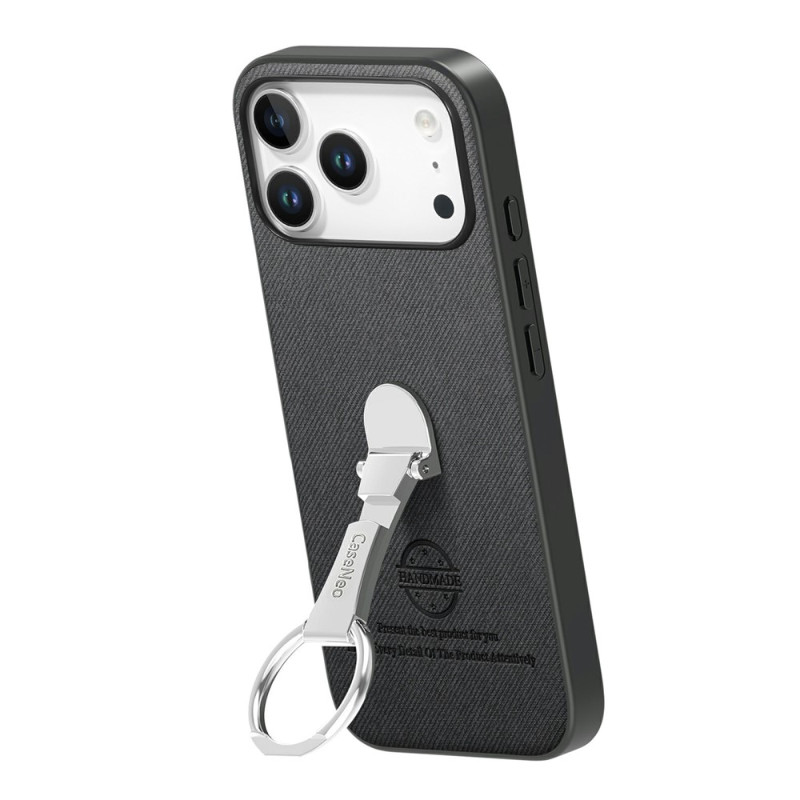iPhone 18 Pro / 17 Pro Case with Twill Finish and Foldable Stand Ring