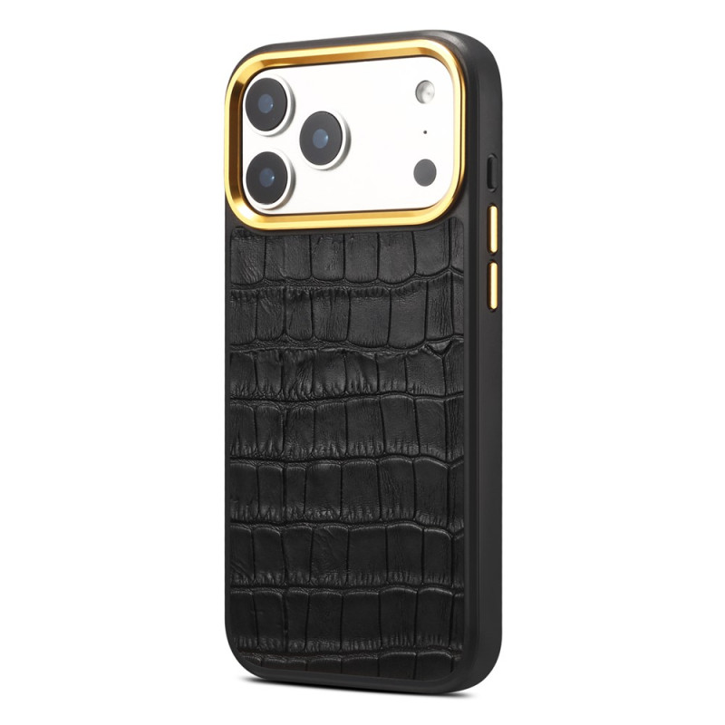 Magnetic Crocodile-Effect Leather iPhone 18 Pro / 17 Pro Case