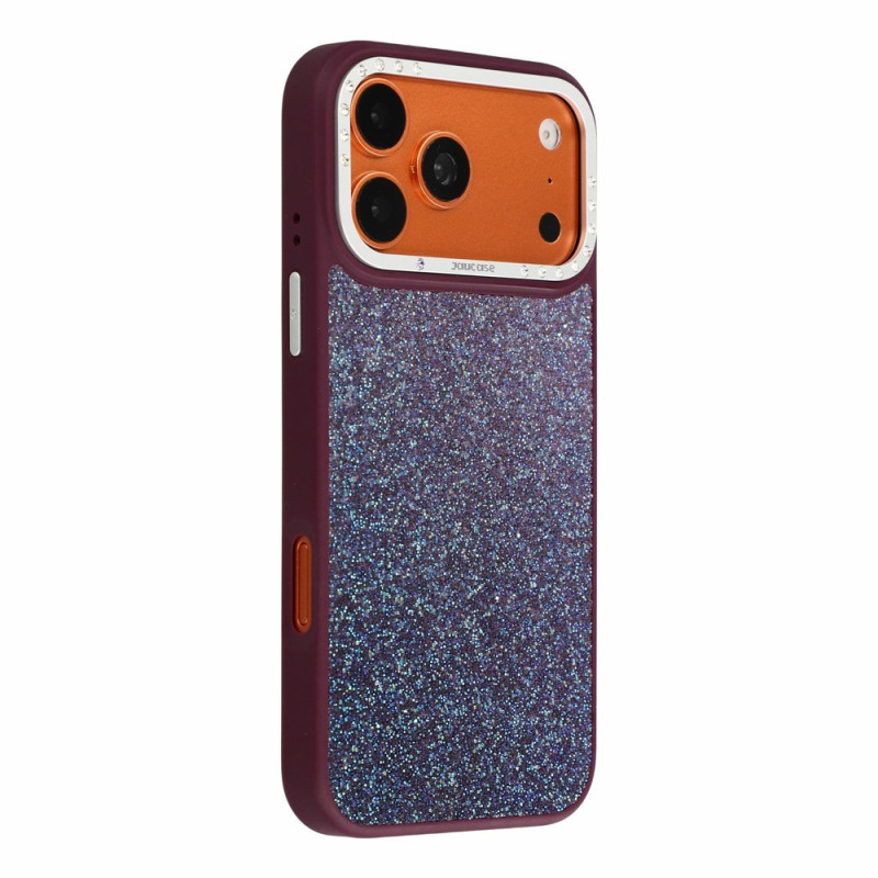 Textured Magnetic iPhone 18 Pro Max / 17 Pro Max Case with Rhinestone Frame