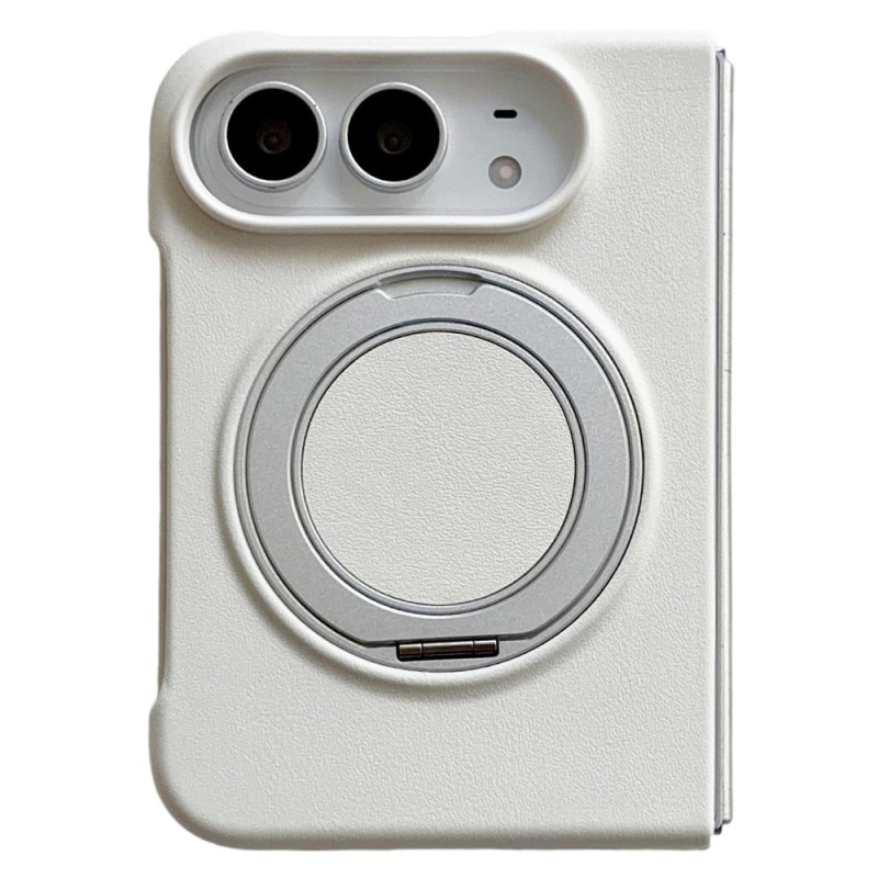 Duo Faux Leather iPhone Case with Double Hinge