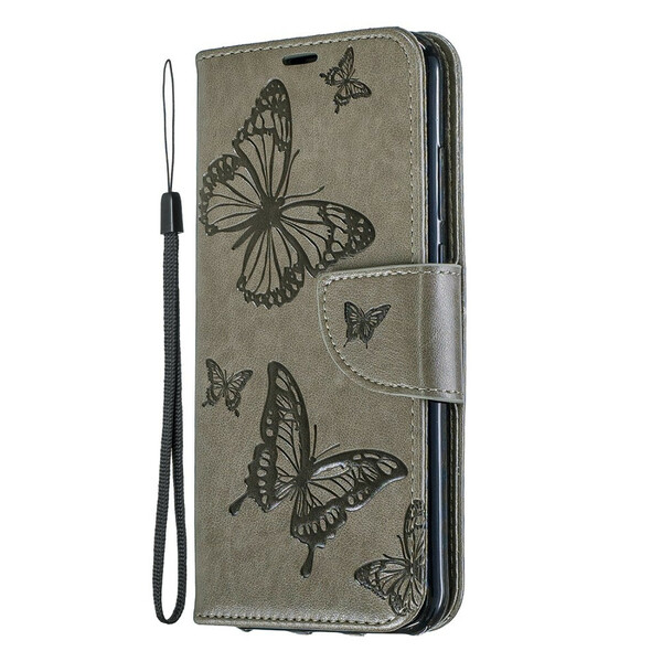 Cover Huawei Y6 2019 Butterflies and Oblique Flap