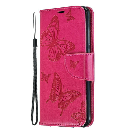 Cover Huawei Y6 2019 Butterflies and Oblique Flap
