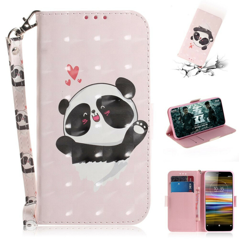 Sony Xperia L3 Panda Love Strap Case