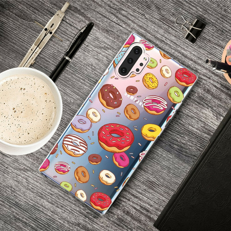 Case Samsung Galaxy Note 10 Plus love Donuts