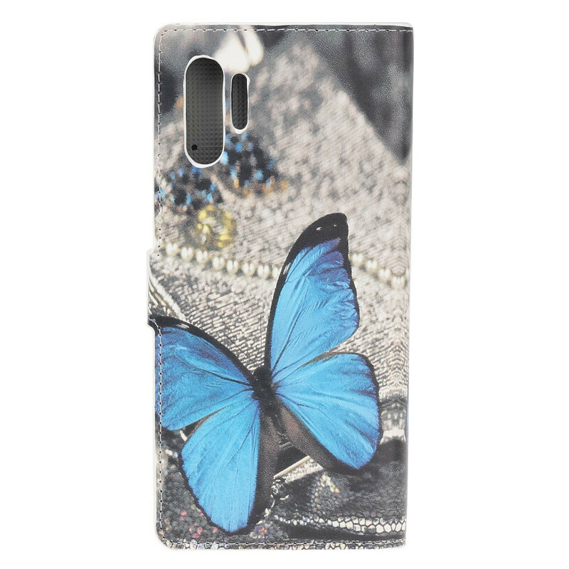  Samsung Galaxy Note 10 Plus Blue Butterfly Case
