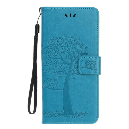 Samsung Galaxy Note 10 Plus Case with Tree and Owls Strap