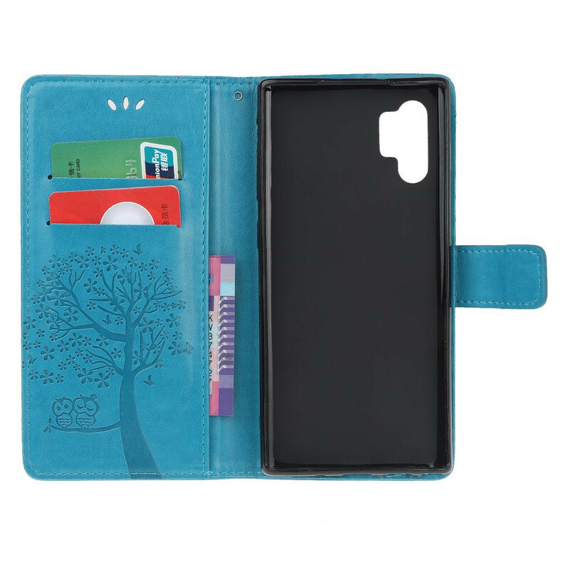 Samsung Galaxy Note 10 Plus Case with Tree and Owls Strap