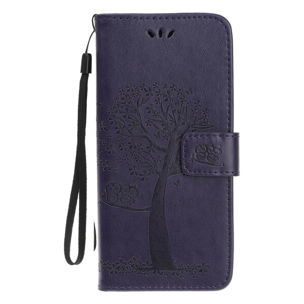 Samsung Galaxy Note 10 Plus Strap Case with Tree and Owls