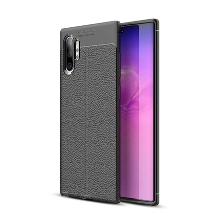 Samsung Galaxy Note 10 Plus Leather Case Lychee Effect Double Line