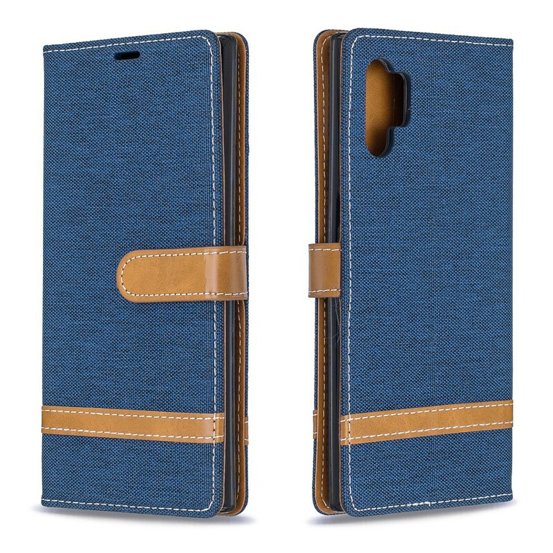 Samsung Galaxy Note 10 Plus Fabric and Leather Effect Case with Strap