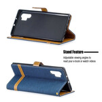 Samsung Galaxy Note 10 Plus Fabric and Leather Effect Case with Strap