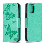 Case iPhone 11 Printed Butterflies with Lanyard