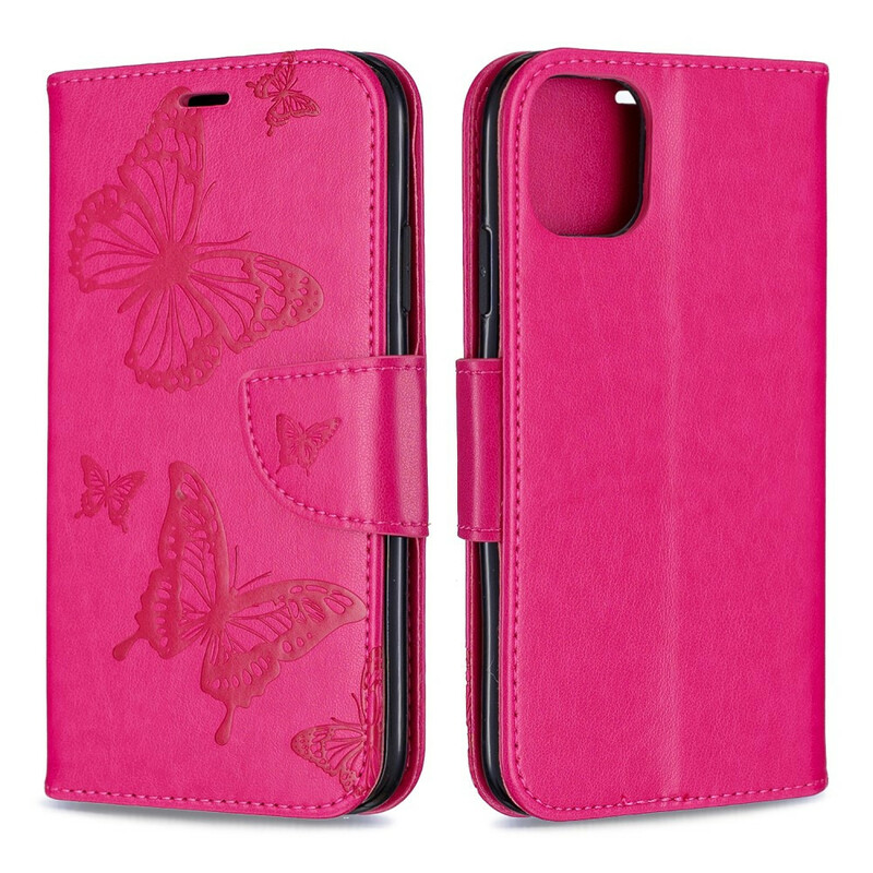 iPhone 11R Lanyard Printed Butterflies Case