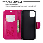 iPhone 11R Lanyard Printed Butterflies Case