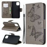 Case iPhone 11 Max Printed Butterflies with Lanyard