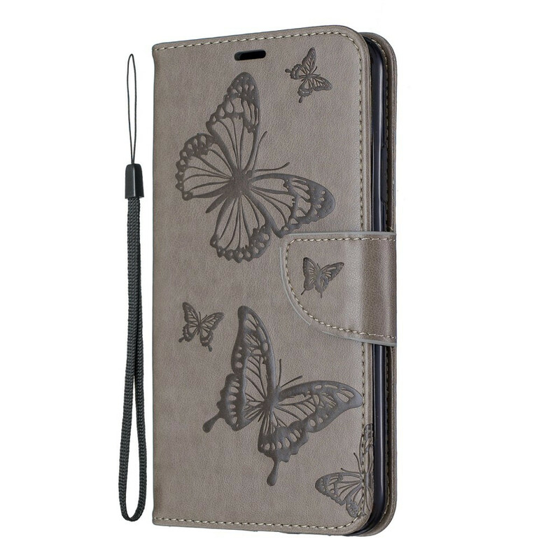 Case iPhone 11 Max Printed Butterflies with Lanyard