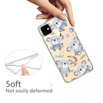 iPhone 11 Cute Koalas Grey Case