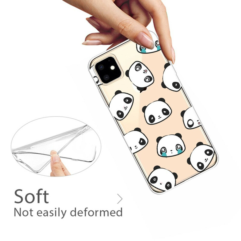 Case iPhone 11 Sentimental Pandas