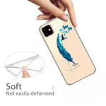 Case iPhone 11 Beautiful Blue Feather