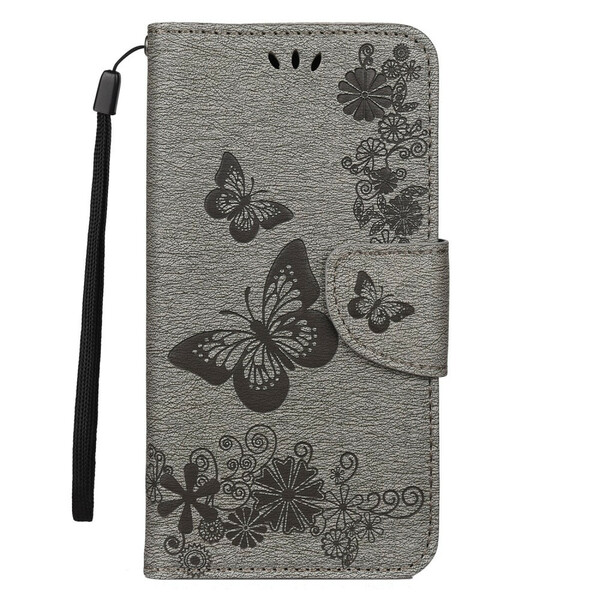 Case iPhone 11 Splendid Butterflies with Lanyard