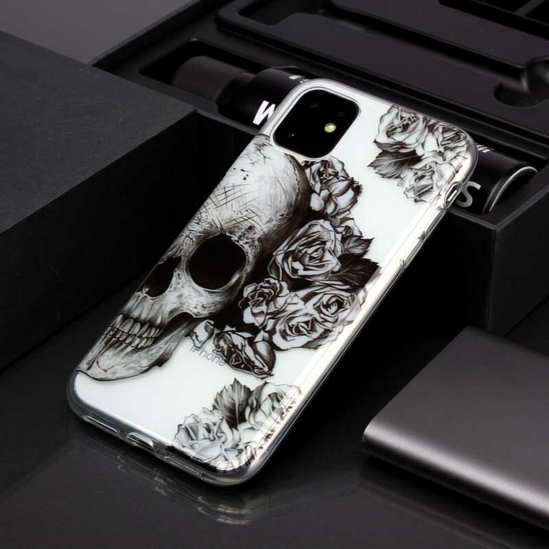 iPhone 11 Clear Skull & Crossbones Case