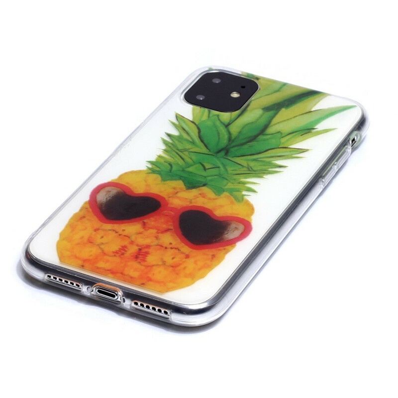Case iPhone 11 Transparent Incognito Pineapple