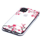 iPhone 11 Transparent Flowered Tree Case