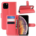 Cover iPhone 11 Pro Max Effet Cuir Lychee Premium