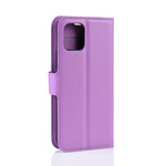 Cover iPhone 11 Pro Max Effet Cuir Lychee Premium