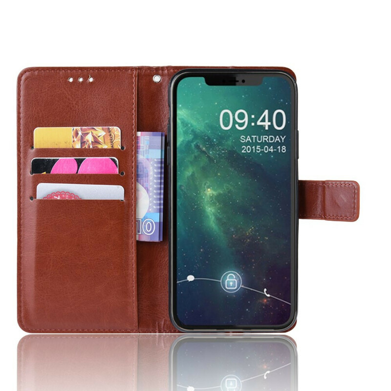 Case iPhone 11 Pro Leather Effect Color with Strap