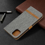 Case for iPhone 11 Pro Max Fabric and Leather effect with strap