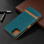 Case for iPhone 11 Pro Max Fabric and Leather effect with strap