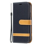 iPhone 11 Pro Case Fabric and Leather Effect with Strap