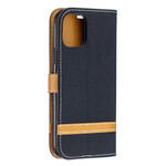 iPhone 11 Pro Case Fabric and Leather Effect with Strap