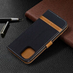 iPhone 11 Pro Case Fabric and Leather Effect with Strap