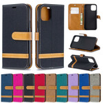 iPhone 11 Pro Case Fabric and Leather Effect with Strap