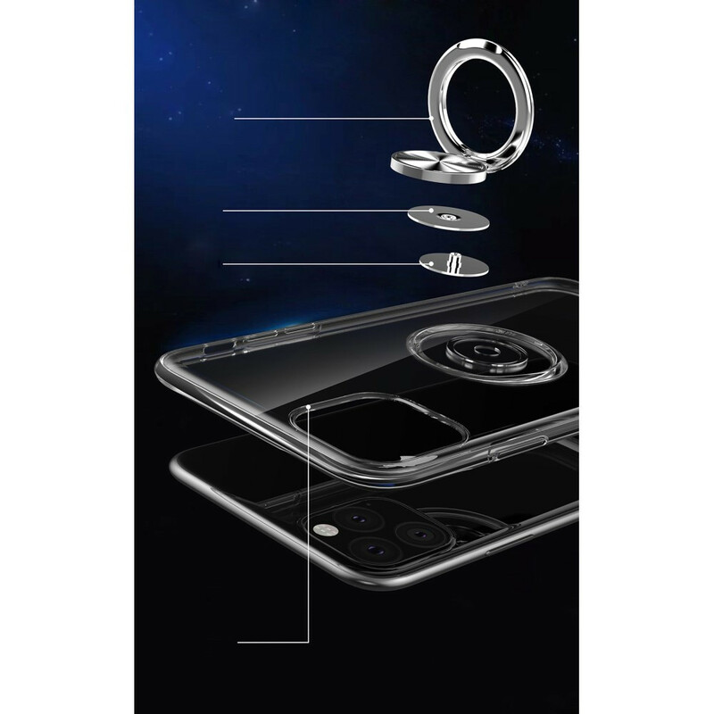 iPhone 11 Pro Max Clear Case with Ring Support