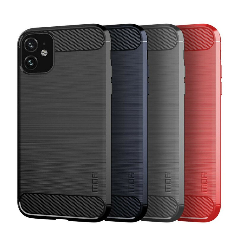 iPhone 11 Brushed Carbon Fiber Case MOFI