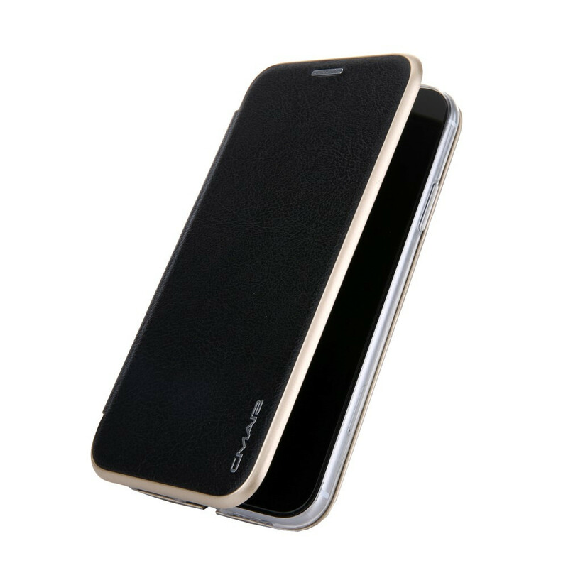 Flip Cover iPhone 11 Leatherette Metallic Edges