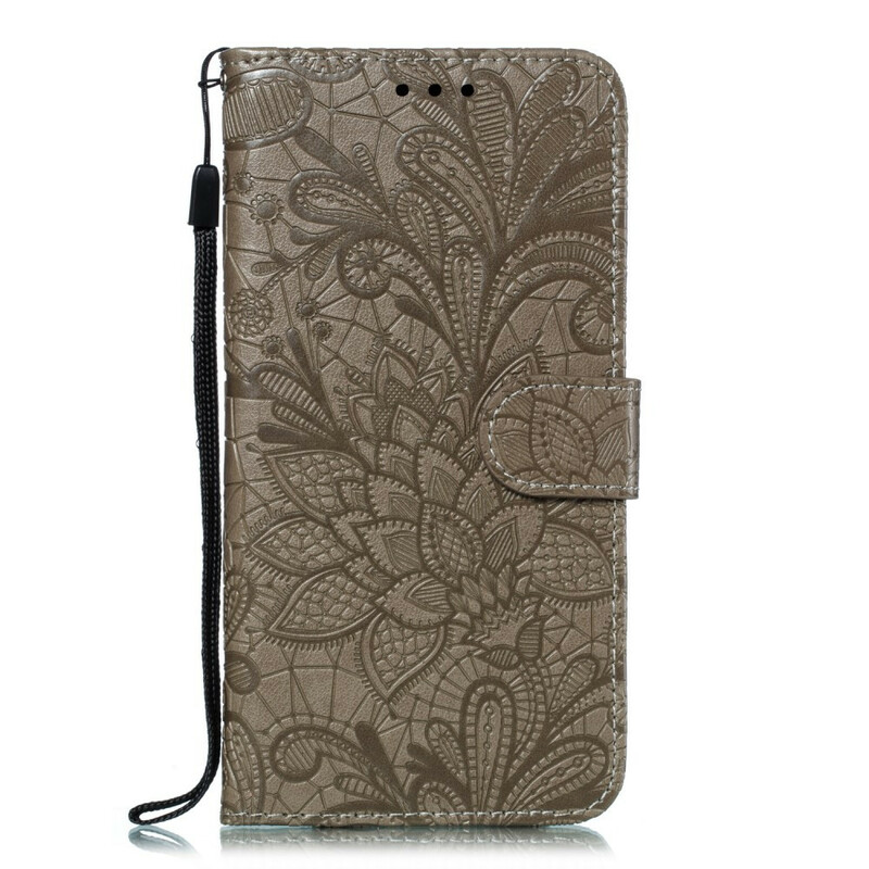 Case Samsung Galaxy A30 Tribal Flowers with Strap